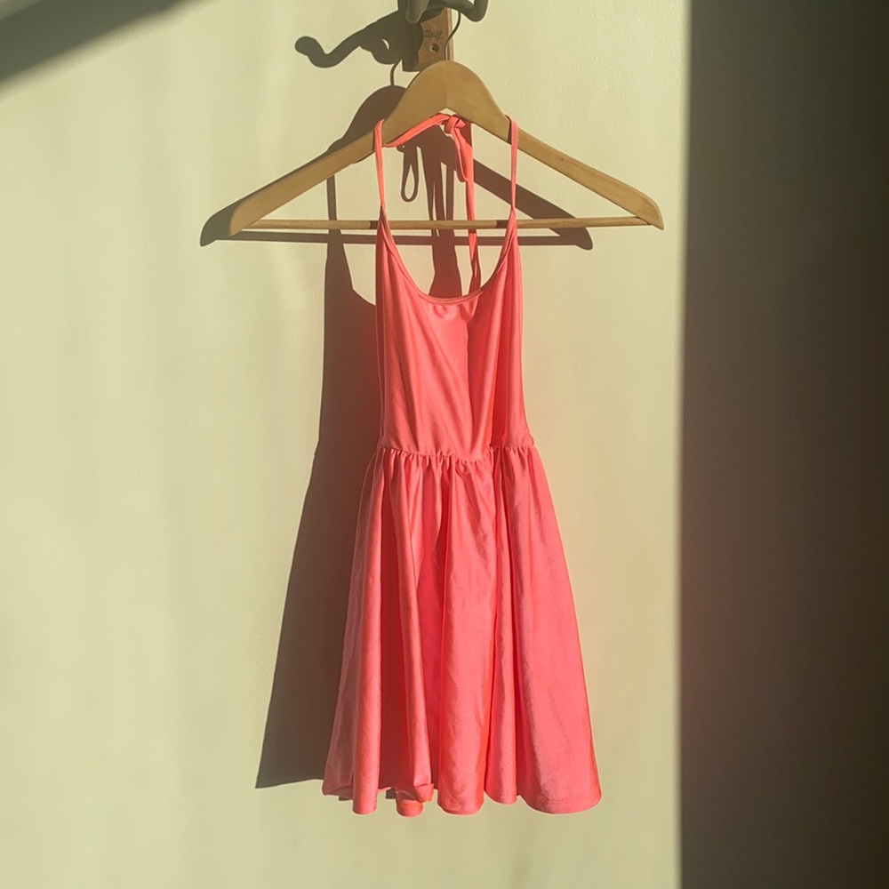 Hot pink party dress